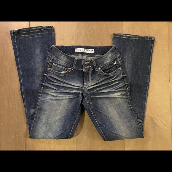 Grane Jeans Low Rise Curvy Boot Size 5 - Picture 3 of 4